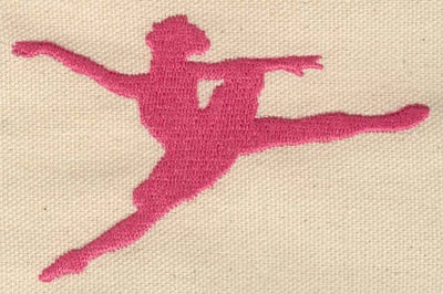 Embroidery Design: Ballerina leaping<br> 2.36w X 3.60h