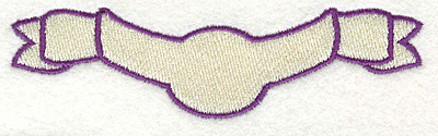 Embroidery Design: Banner 8<br>4.38" x 1.22"