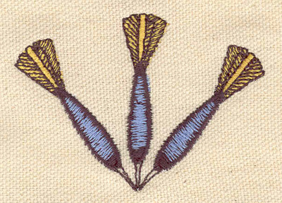 Embroidery Design: Dart trio<br> 1.91w X 2.67h