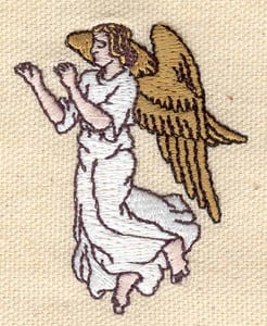 Embroidery Design: Angel<br> 2.19w X 1.75h | Embroidery Legacy Embroidery Design: Angel<br> 2.19w X 1.75h
