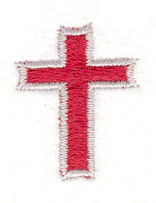 Embroidery Design: Cross J <br>0.91"w X 1.15"h