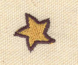 Embroidery Design: Mini star two tone<br> 0.70w X 0.69h