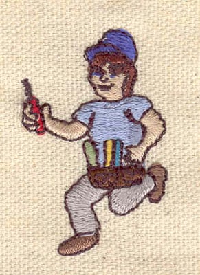 Embroidery Design: Electrician<br> 1.78w X 1.16h