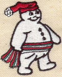 Embroidery Design: Snowman<br> 2.17w X 1.78h