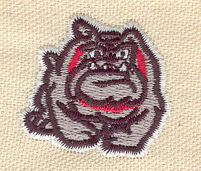 Embroidery Design: Bulldog<br> 1.39w X 1.50h