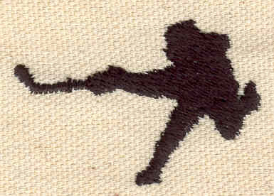 Embroidery Design: Hockey Player<br> 1.15w X 1.76h