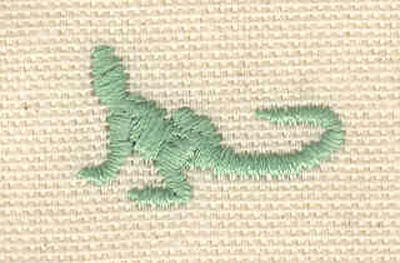 Embroidery Design: Iguana B<br> 0.65w X 1.05h