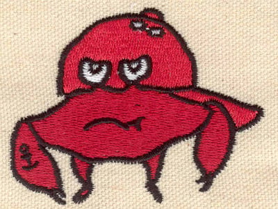 Embroidery Design: Crab<br> 2.76w X 2.76h