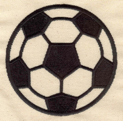 Embroidery Design: Soccer ball large<br> 4.12w X 4.12h