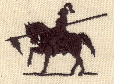 Embroidery Design: Knight C<br> 1.78w X 2.44h
