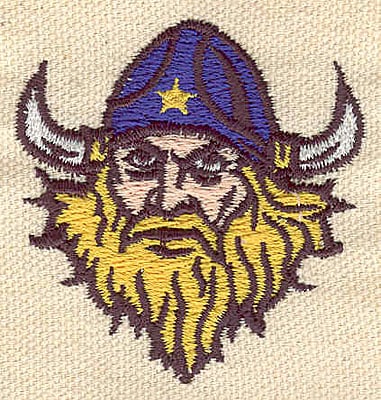 Embroidery Design: Viking head<br> 2.00w X 1.93h