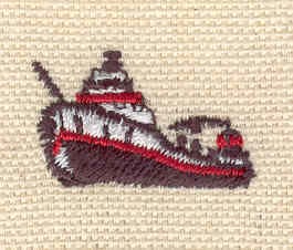 Embroidery Design: Tugboat<br> 0.60w X 1.00h