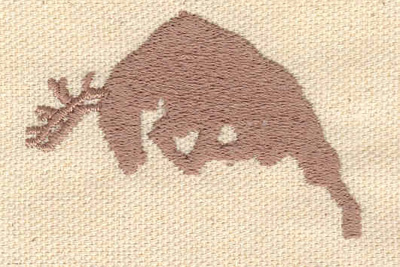 Embroidery Design: Stag fighting<br> 1.52w X 2.24h