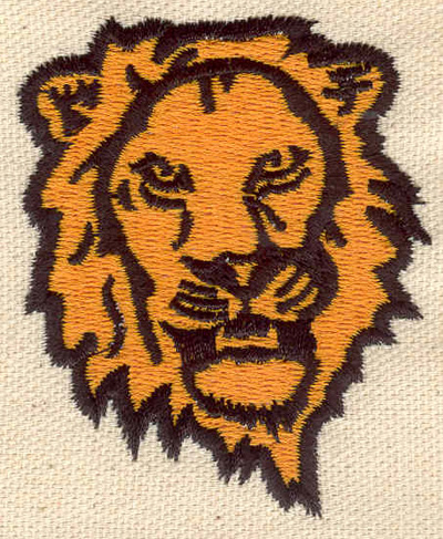 Embroidery Design: Lion head<Br> 2.59w X 2.13h