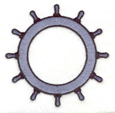 Embroidery Design: Ship wheel F <br>3.09"w X 3.09"h