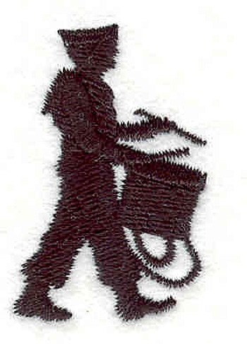 Embroidery Design: Drummer Boy <br>1.06" X 1.70"