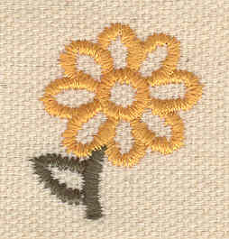 Embroidery Design: Tiny flower<br> 1.08w X 0.99h