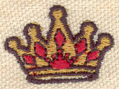 Embroidery Design: Crown<br> 0.79w X 1.11h