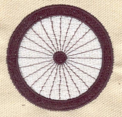 Embroidery Design: Dartboard black and white<br> 2.21w X 2.28h