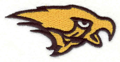 Embroidery Design: Hawk Head<br>3.17" x 1.51"