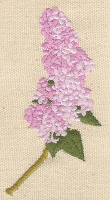 Embroidery Design: Lilac<br> 3.69w X 1.91h