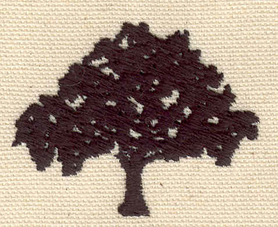 Embroidery Design: Tree J <br> 2.14"h x 1.69"w