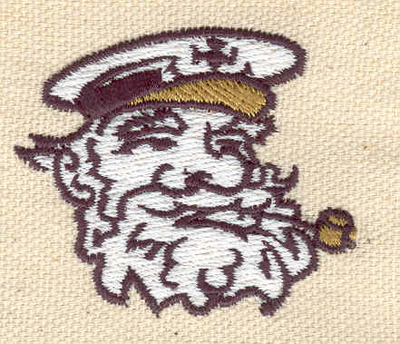 Embroidery Design: Captain<br> 1.62w X 1.91h