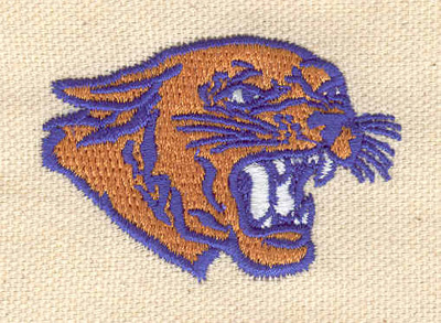 Embroidery Design: Cougar head<br> 1.46w X 2.10h