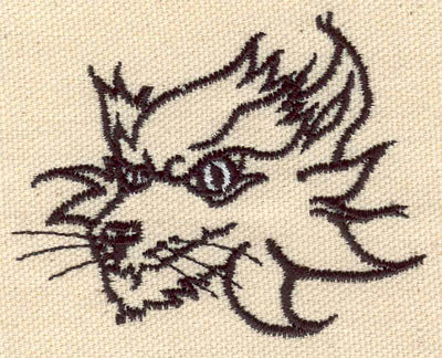 Embroidery Design: Wildcat B<br> 2.29w X 2.77h
