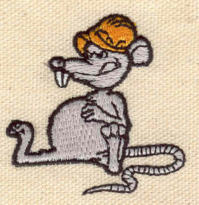 Embroidery Design: Rat resting<br> 1.80w X 1.76h