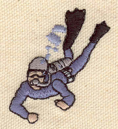 Embroidery Design: Scuba diver<br> 1.76w X 1.57h