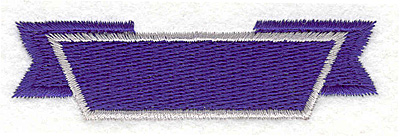 Embroidery Design: Banner 10<br>3.13" x 0.85"