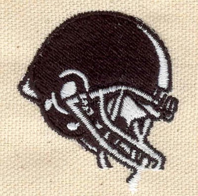 Embroidery Design: Football helmet black<br> 1.80w X 1.55h