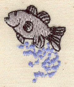 Embroidery Design: Fish jumping<br> 1.26w X 0.98h