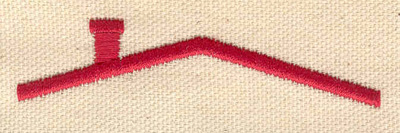Embroidery Design: Roof<br> 0.74w X 3.06h