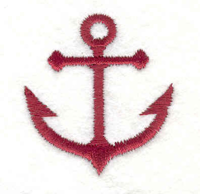 Embroidery Design: Anchor D <br>1.49"w X 1.49"h