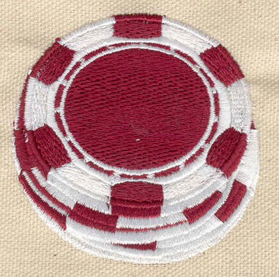 Embroidery Design: Poker chips<br> 2.50w X 2.51h