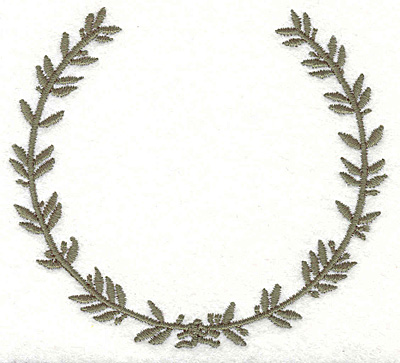 Embroidery Design: Wreath 12<br> 3.53" X 3.21"