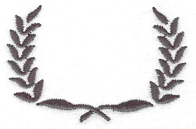 Embroidery Design: Wreath 13<br> 2.70" X 1.77"