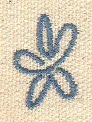 Embroidery Design: Flower stylized<br> 0.66w X 0.92h