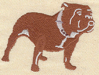 Embroidery Design: Dog pitbull<br> 2.90w X 2.50h