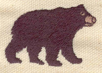 Embroidery Design: Black bear<br> 1.80w X 1.20h