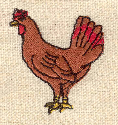 Embroidery Design: Rooster A<br> 1.43w X 1.61h
