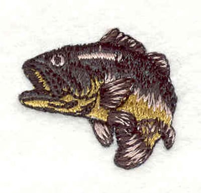 Embroidery Design: Bass A <br>1.20"w X 1.00" h
