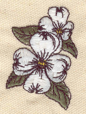 Embroidery Design: Floral Bloom<br> 1.40w X 2.10h