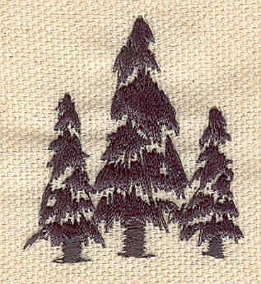 Embroidery Design: Evergreens B<br> 1.40w X 1.50h