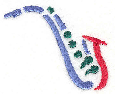 Embroidery Design: Saxophone 1 <br>2.15" X 2.47"