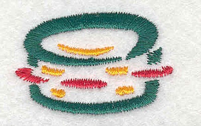 Embroidery Design: Tamborine <br>1.12" X 1.70"