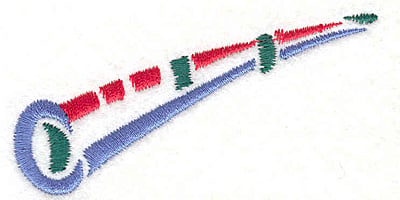 Embroidery Design: Clarinet <br>1.63" X 3.40"