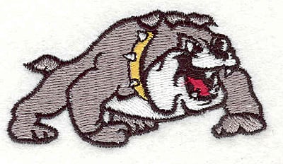 Embroidery Design: Bulldog B<BR>1.55" x 3.00" | Embroidery Legacy Embroidery Design: Bulldog B<BR>1.55" x 3.00"